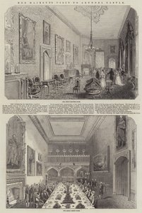 女王陛下参观阿伦德尔城堡（版画） 作者 英语学校