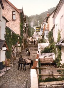 高街，Clovelly（手工彩色照片） 作者 英语学校