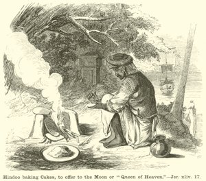 Hindoo烘焙蛋糕，提供给月亮或天后女王，Jer，xliv，17 作者 英语学校