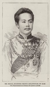 His Royal Highness Prince Devawongse of Siam (engraving) 作者 英语学校