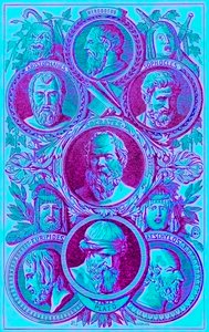 古希腊的历史学家，哲学家和戏剧家，来自世界图解史的插图，出版于1880年（数字增强图像） 作者 英语学校