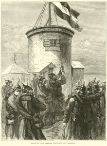 1871年3月，在Valerien上吊装德国标准 作者 英语学校