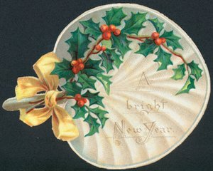 冬青粉丝，新年卡 作者 英语学校