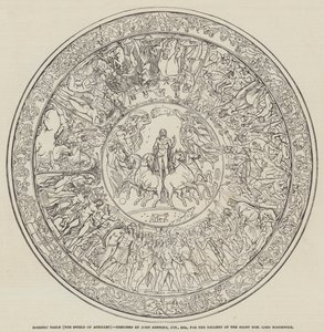 荷马桌，阿喀琉斯之盾，由约翰·亨宁设计，少年，绅士（雕刻） 作者 英语学校
