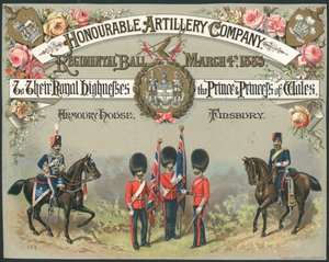 尊贵的炮兵公司，团球，1885年3月4日 作者 英语学校