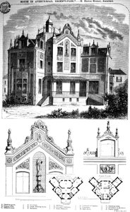 摄政公园大道路的房子，由Hector Horeau设计，1859年 作者 英语学校
