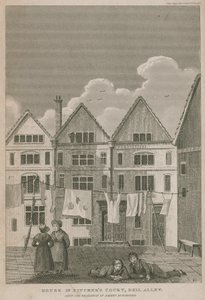 House of Pitchers Court，Bell Alley，曾经是Robert Bloomfield的住所 作者 英语学校