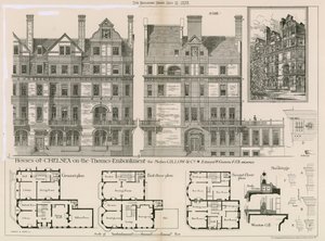 切尔西的房子在泰晤士河堤防为Messrs Gillow＆Co 作者 英语学校