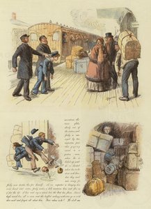 Jacky Marlinspike 如何及时回家吃圣诞布丁（彩色石版画） 作者 英语学校