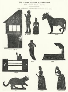 如何制作和制作 Galanty 秀，作者：J Sachs 和 Eustace J C Baird（版画） 作者 英语学校