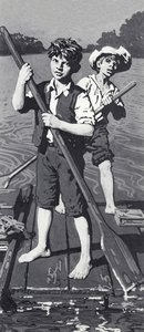 Huckleberry Finn和Tom Sawyer 作者 英语学校