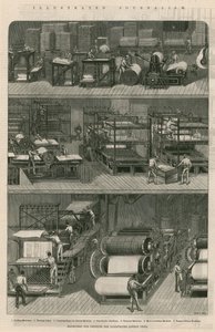 插图新闻：印刷插图伦敦新闻的机器 作者 英语学校