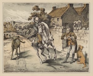 威廉-考珀为《约翰-吉尔平的离经叛道史》绘制的插图（彩色石版画） 作者 英语学校