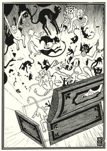 蒙乔生男爵历险记》插图（版画） 作者 英语学校