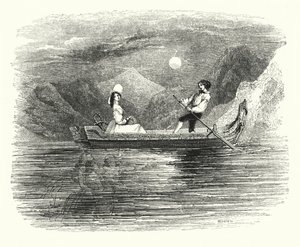 芭蕾舞剧《Ondine或The Naiad》的插图（雕刻）。 作者 英语学校