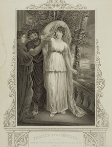 来自Troilus和Cressida的插图，第三幕，场景2，William Shakespeare（1564-1616） 作者 英语学校