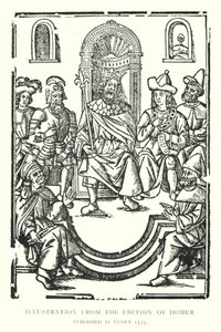 1525 年在威尼斯出版的《荷马史诗》（石版）插图 作者 英语学校
