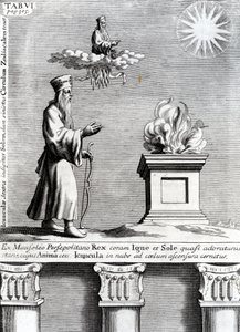 Zoroaster崇拜的火和太阳的例证，1697 作者 英语学校