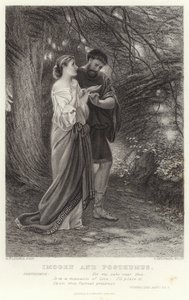 Imogen和Posthumus，Cymbeline，Act I，Sc 2 作者 英语学校