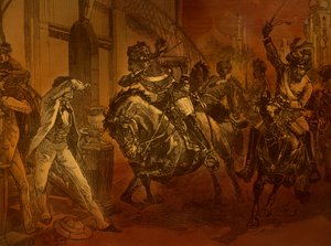 1857 年印度叛乱，《卡塞尔英国史》插图（印刷品） 作者 英语学校