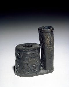 墨水瓶用笔筒，17世纪（锡） 作者 英语学校