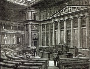 议会，维也纳的房子内部，从&39;休闲时间&39;，1891年 作者 英语学校
