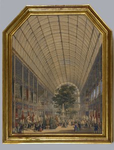 水晶宫内部，1851年 作者 英语学校