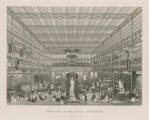 伟大展览的内部，1851年，美国部门（东区） 作者 英语学校