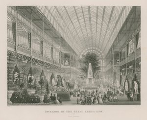 伟大的展览的内部，1851年，南Transept 作者 英语学校