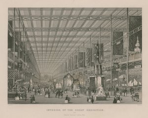 1851年的大展览的内部，从Transept向西看 作者 英语学校