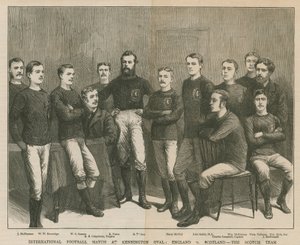 Kennington Oval国际足球比赛;英格兰队与苏格兰队，苏格兰队 作者 英语学校