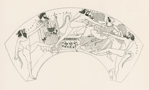 鸢尾花和赫拉被撒提尔攻击（雕刻） 作者 英语学校