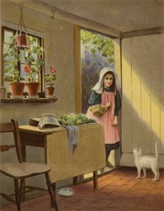 有人在家吗？(chromolitho) 作者 英语学校