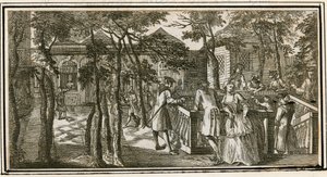 伊斯灵顿温泉，以前新的Tunbridge Wells，1735年 作者 英语学校