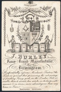 J Burley，Fancy Brush制造商，贸易卡 作者 英语学校