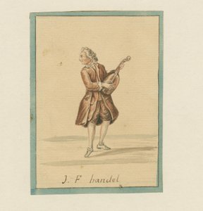 JF Handel，19世纪中期（笔和墨水，蜡笔和纸上洗） 作者 英语学校