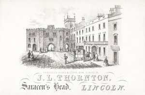JL Thornton，Saracens Head和Stone，林肯 作者 英语学校