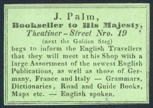 J Palm，书商给陛下，交易卡 作者 英语学校