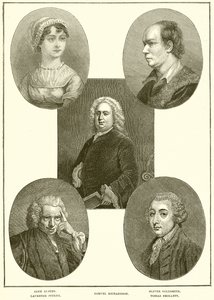 Jane Austen，Laurence Sterne，Samuel Richardson，Oliver Goldsmith，Tobias Smollett 作者 英语学校