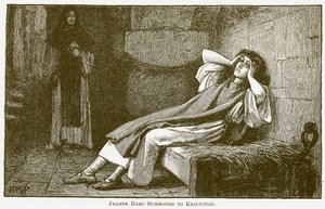 被传唤执行死刑的让娜-达尔克（雕刻） 作者 英语学校