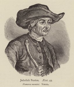 Jedediah Buxton, aetat 49（雕刻）。 作者 英语学校