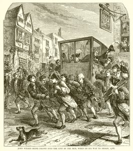 1768年，约翰威尔克斯在前往监狱的路上被暴徒吸引进城 作者 英语学校