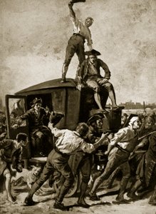 约翰威尔克斯于1768年由伦敦暴徒释放，来自英国国家哈钦森斯的故事，c.1923 作者 英语学校