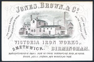 Jones，Brown＆Co，Victoria Iron Works，贸易卡 作者 英语学校