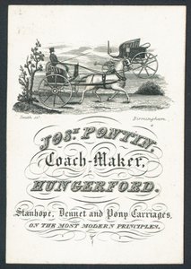 Josiah Pontin，教练制造商，贸易卡 作者 英语学校