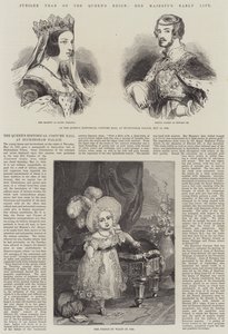 女王在位禧年，女王陛下的早年生活（版画） 作者 英语学校