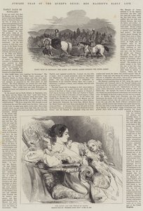 女王在位禧年，女王陛下的早年生活（版画） 作者 英语学校