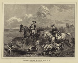 Just Found，“Hold hard, and let the Hounds go”（雕刻） 作者 英语学校