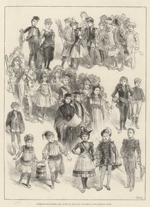 女市长在豪宅赠送的少年化装舞会（版画） 作者 英语学校