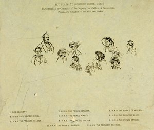1857年Osborne House皇室肖像的关键板块（见190050） 作者 英语学校
